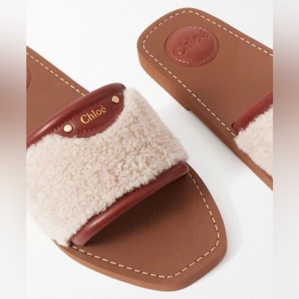 CHLOE WOODY SLIDES